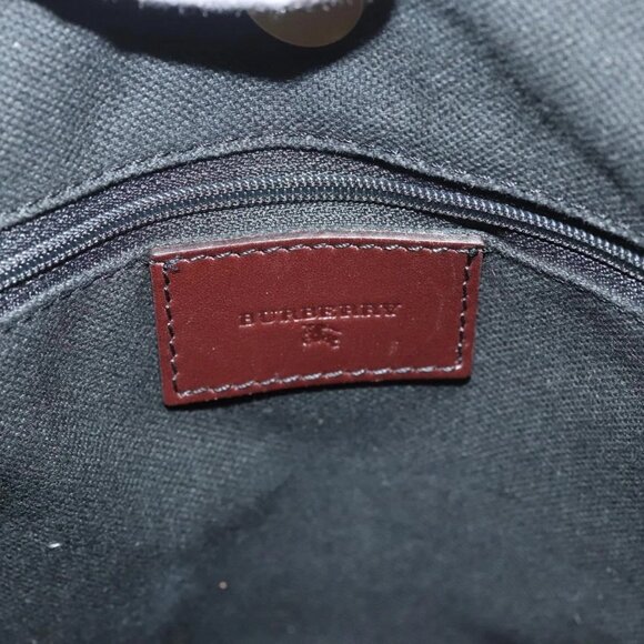 BURBERRY Nova Check Hand Bag PVC Beige Auth 121465 - Picture 12 of 16